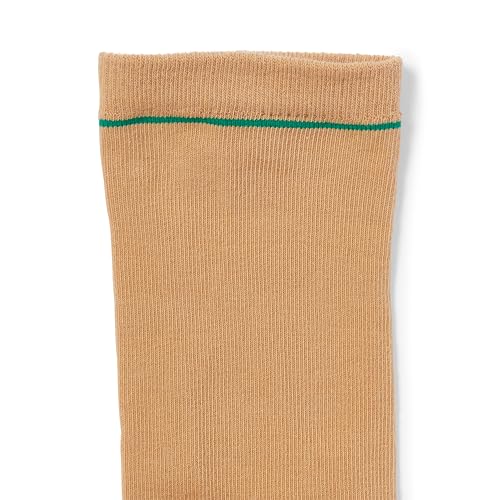 Image of Medline Protective Leg Sleeve, Beige with Green Stripe, Universal Fit, 15 inch Length, Durable Medical Equipment
