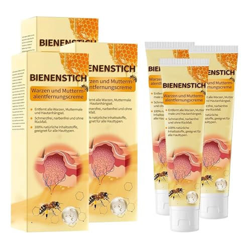 Crema de Veneno de Abeja,Crema Reparadora de Veneno de Abeja,Veneno de Abeja Ungüento Hidratante,Crema Removedora De Verrugas,Eliminar Marcas En La Piel,Veneno De Abeja(3 PCS)