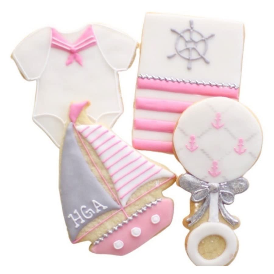 ½ Dz. Nautical Baby Cookies! A Sailor of the 7 Seas! Baby Shower, Ocean Lovers, Birthday Party Theme Favors!