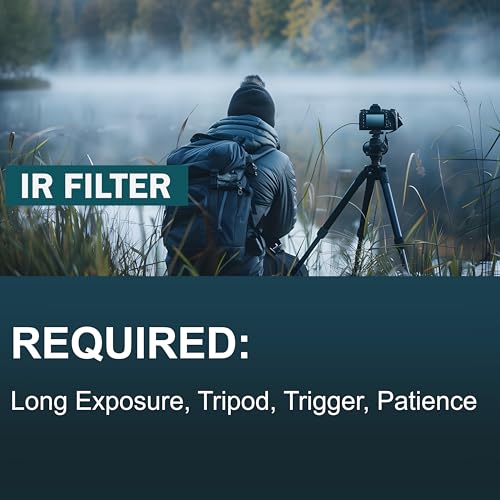 Filtre Infrarouge IR R72 52 mm pour éliminer les photos de paysage ternes