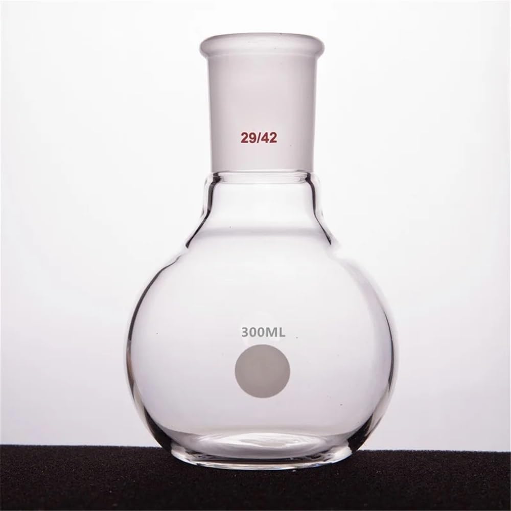 Vetreria da laboratorio Pallone a collo singolo con fondo piatto, giunto 29/42, capacità 250-1000 ml, vetro borosilicato a fondo piatto F12(F128000)