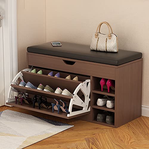 Étagère à chaussures compacte de 60 cm et banc de rangement pour la chambre