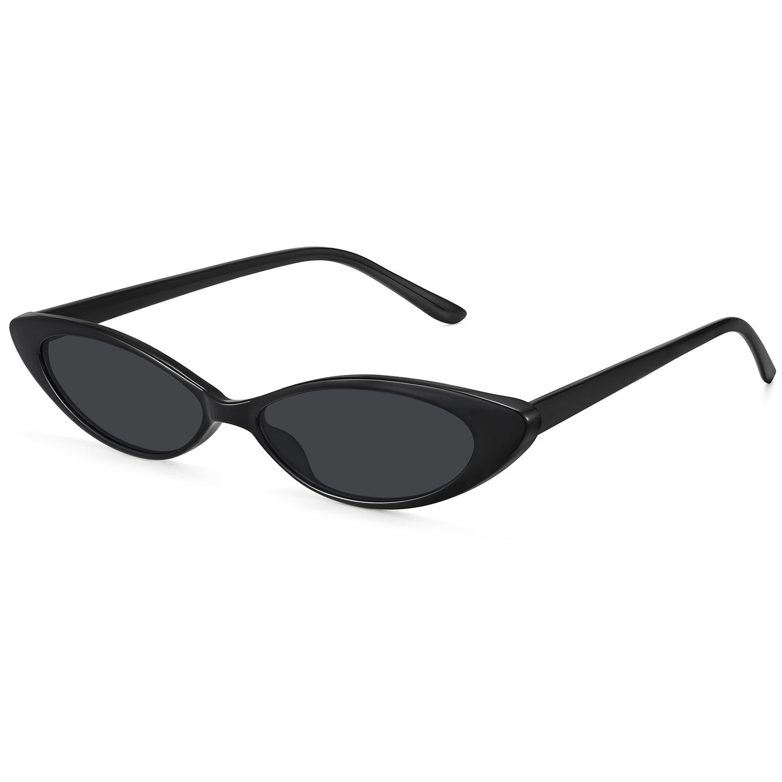 STORYCOAST Retro Cat Eye Sunglasses for Women Vintage 90S Trendy Small Frame Sun Glasses Skinny Oval Shades UV400 Protection