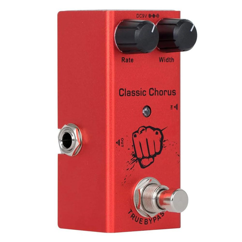 Pédale d'effet de guitare portable Distorsion Retard Chorus Tremolo Digital Overdrive-E