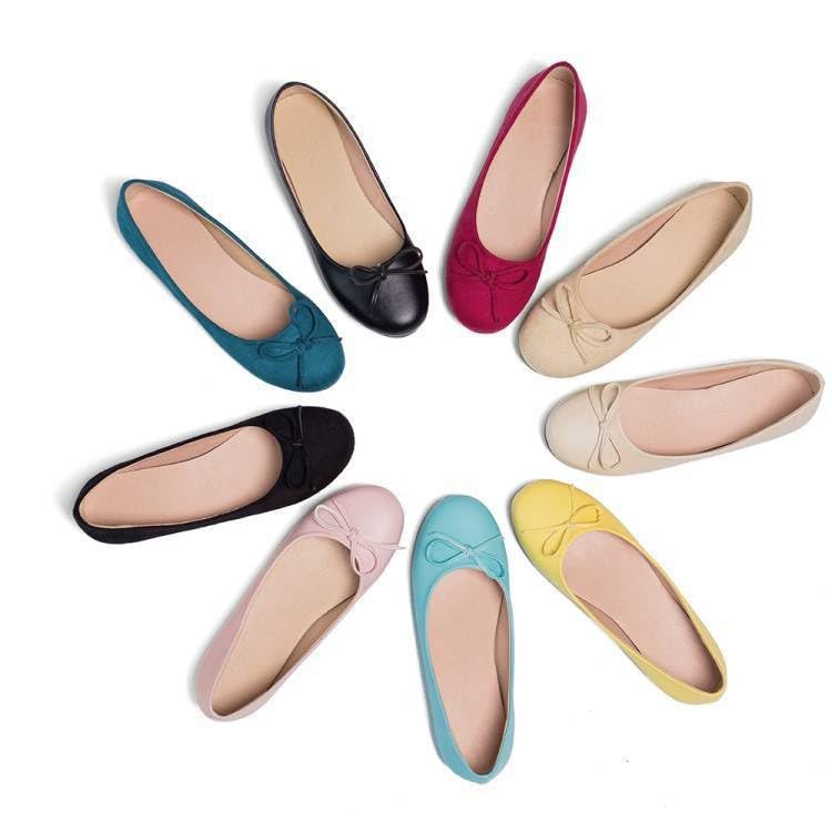 Women's Flats Round Toe Ballet Flats Comfortable Slip-on Casual Dress Shoes with Bow Suitable for Dressy Business Casual Work Office2