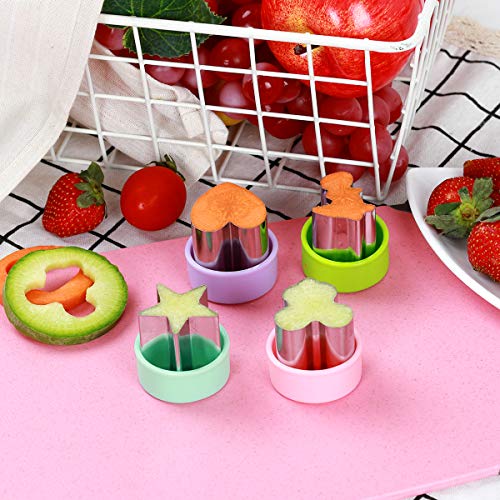 Magigift 1.5" Vegetable Cutter Shapes Set - Mini Cookie Cutters Fruit Cookie Pastry Stamps Mold For Kids Baking And Food Supplement Tools Accessories (8Pack) #TOP4
