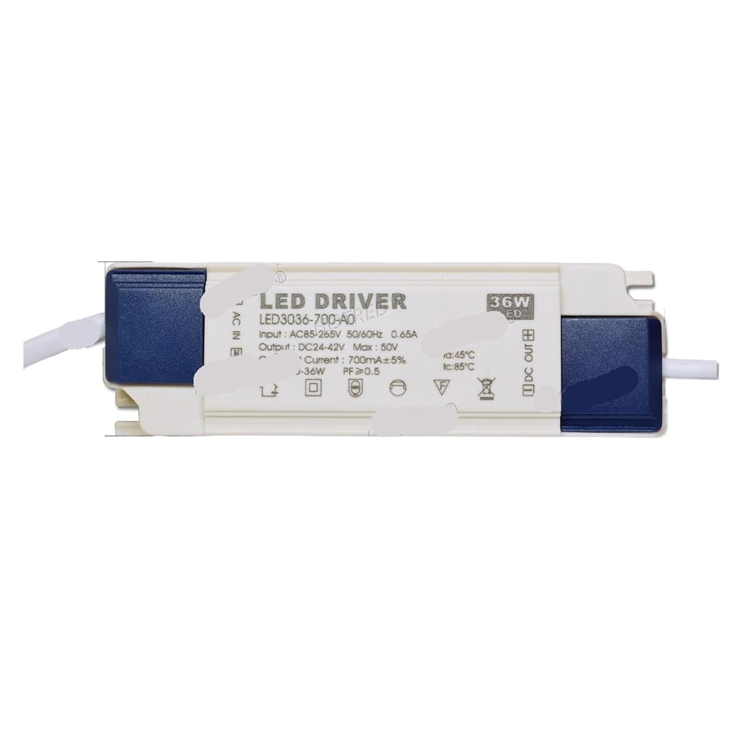 1PCS LED Power Adapter Lighting Transformer(600mA DC24-42V)