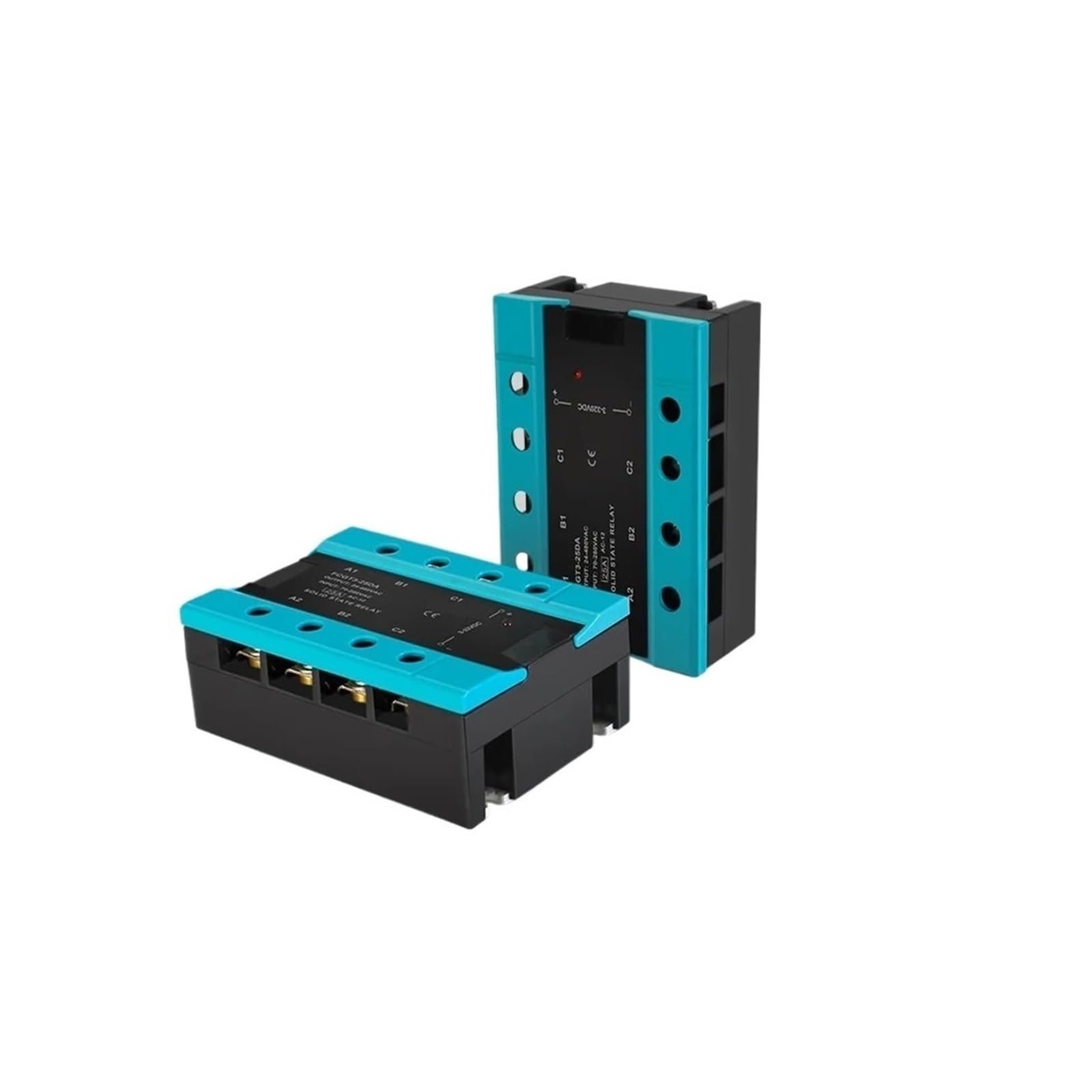 Relé De Estado Sólido Trifásico DA 25A 40A 100A CC A CA Trifásico SSR 3-32V CC Control 24-480V(DC Control AC,100A)