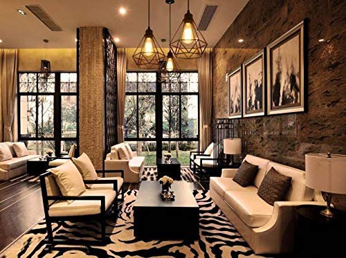 Image of GreyWings Metal Diamond Cadge Hanging Light Pendant Lamp Black, (Bulb not Included) Small Pack of 1