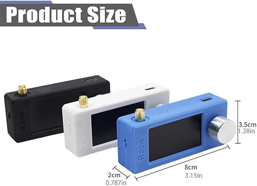 Miniatura 7 de Portable DSP Radio Receiver - 1.9" IPS Screen AM FM with Headphone Amplifier, Rechargeable Mini Pocket Radio for Hiking Camping Walking (White)