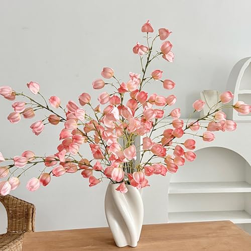 Flores artificiales de tallo largo para decoración de bodas y comunión 3