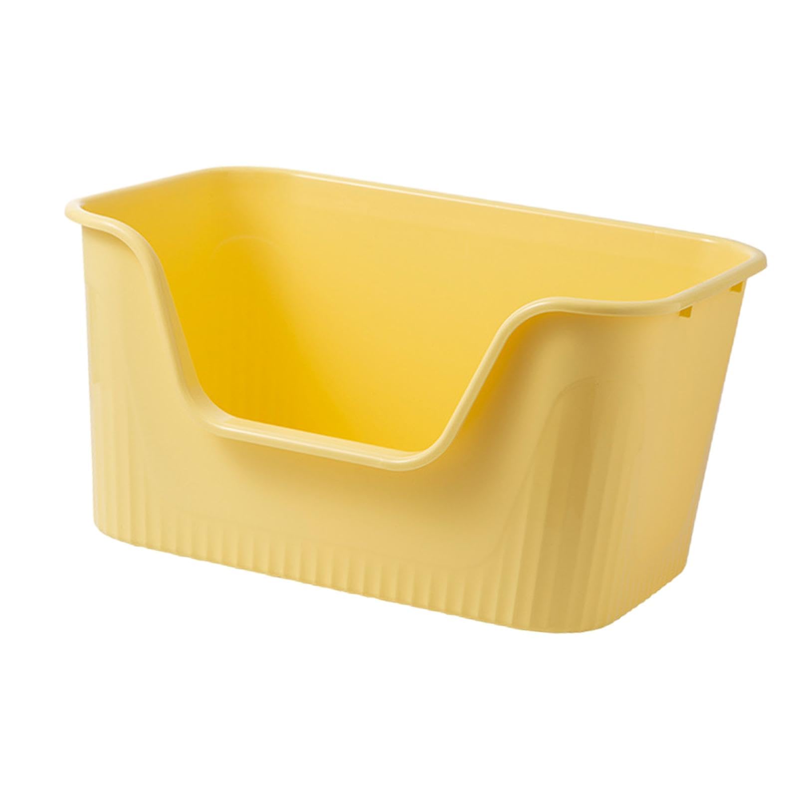 Lettaia, Lettiera for gatti, for animali con coperchio aperto(Yellow)