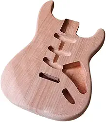 Corpo de guitarra elétrica para Fender Strat Acessório de guitarra DIY Stratocaster Corpo de guitarra mogno inacabado