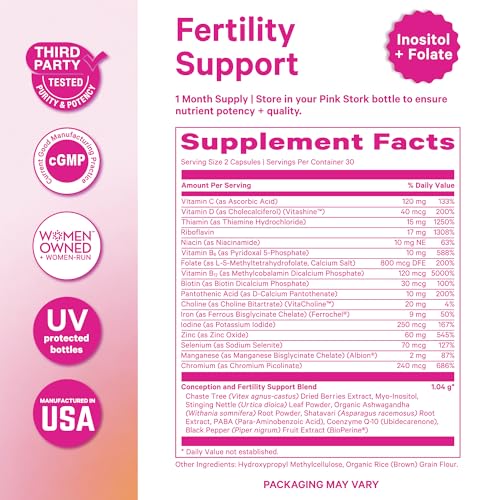 Pink Stork Fertility Supplements for Women