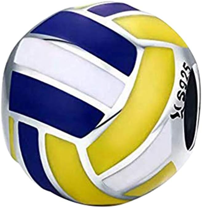 925 Sterling Silver Volleyball Bead Charm for Jamaica Ubuy