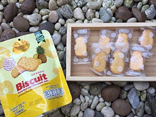 Bakery House Brand, Biscuit Assorted with Pineapple Jam 70 gram X 4 Packs