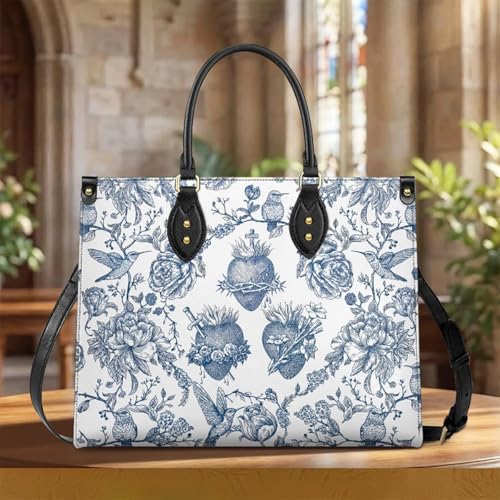 Bolso Satchel para Mujer Our Lady of Grace en PU cuero miniatura 3