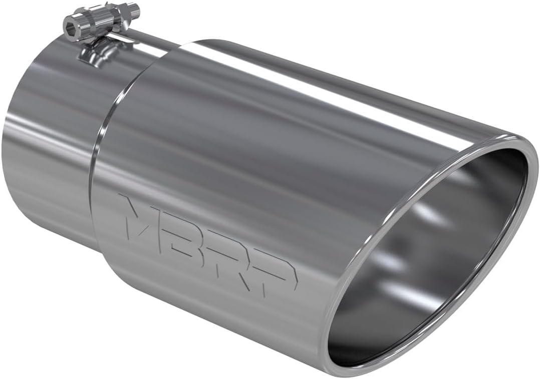 MBRP T5075 6" O.D. Angled Rolled End Exhaust Tip (T304)