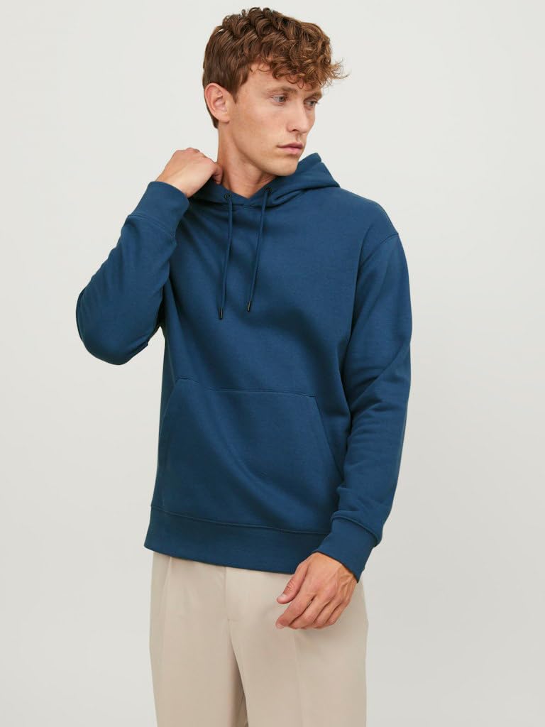 JACK & JONES Male Kapuzenpullover Einfarbig Kapuzenpullover