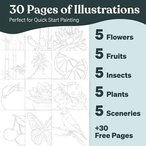 Tobio’s Watercolor Workbook for Beginners – Sketch Book with Premium Watercolor Paper, Small Notebook Style Practice Pad, Guided Art Lessons & Relaxing Coloring Book — view 2