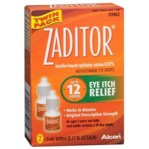 Zaditor Antihistamine Eye Drops Twin Pack 0.34 oz (Pack of 2) Zaditor Antihistamine Eye Drops Twin Pack 0.34 oz (Pack of 2)