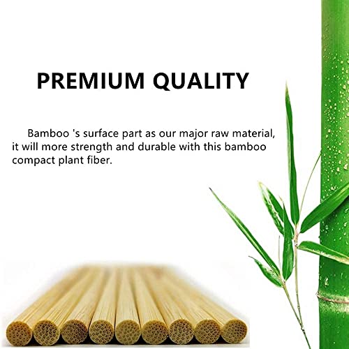 Utoolmart Palos de Bambú Naturales para BBQ 30 cm 90 pzas miniatura 5