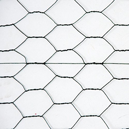 Wire-Netting Fence Hexagonal Chicken Wire Mesh 25m Animal Rabbit Fence Height 100cm Mesh breadth 25x25mm 0.9mm PVC Coated