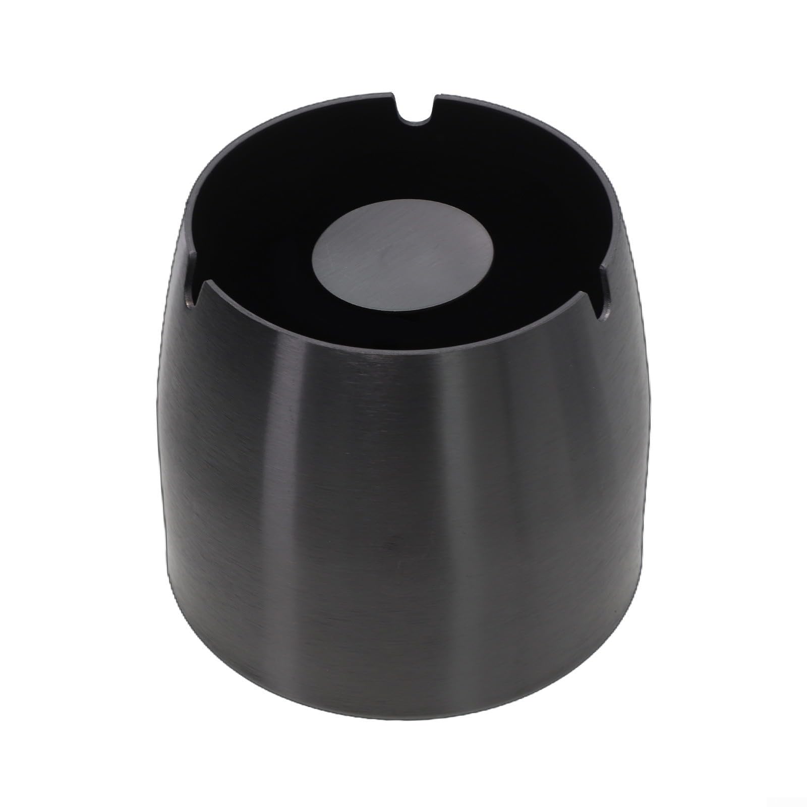 Portacenere da tavolo in acciaio inossidabile, antivento, con coperchio, grande capacità, per uso esterno, base antiscivolo, per casa, bar, caffetteria e decorazione del giardino (H)