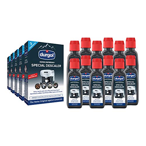Durgol Swiss Espresso, Descaler and Decalcifier for All Brands of Espresso Machines and Coffee Makers, 4.2 Fluid Ounces (Pack of 2)