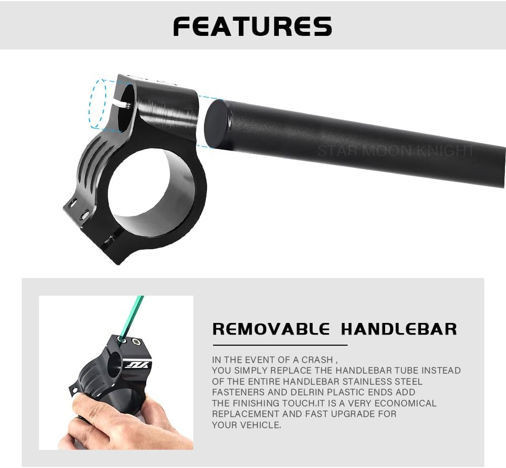 Motorcycle Clip-On Fork Handlebars Separate Handle Bar For Yamaha YZF-R1 YZF-R7 YZF-R6 YZF-R3 YZF-R25 Accessories (50MM)