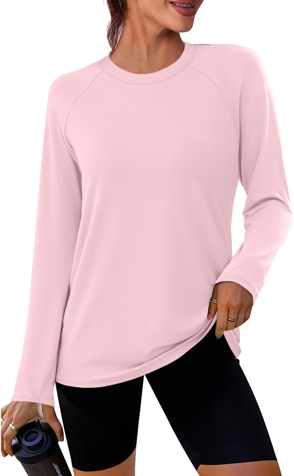 WIHOLL Workout Tops for Women Long Sleeve Sun Shirt UPF 50 UV Protection Running Hiking Clothes Quick Dry