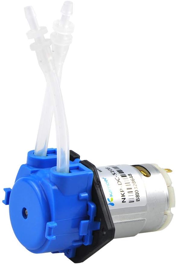 Kamoer NKP Low Flow Peristaltic Pump 12V DC DIY Liquid Small Dosing Pump for Aquarium Lab Analytical 3mm ID x 5mm OD