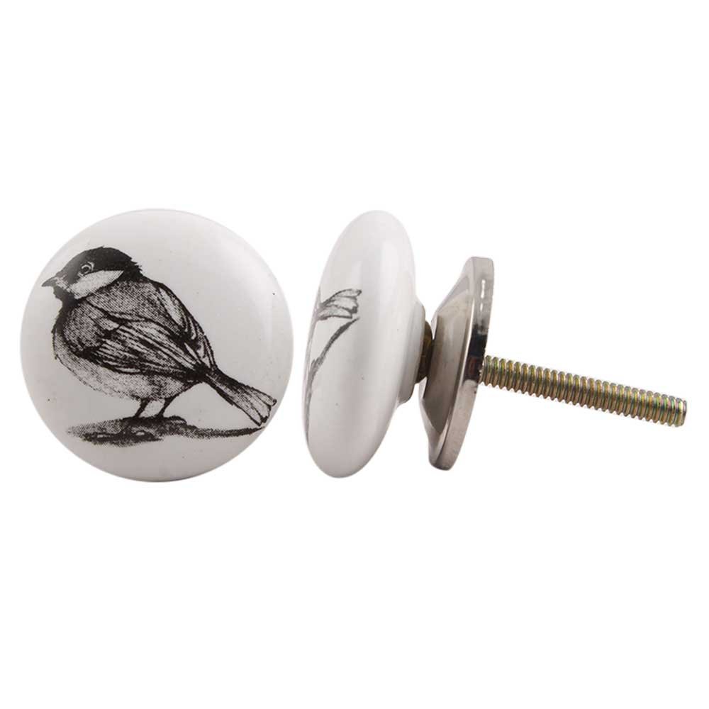 Indian-Shelf 10 Pieces Ceramic Door Pulls- Sparrow Knobs for Cabinets and Drawers - Black Kitchen Knob- Drawer Knobs and Pulls- Dresser Pull- Wardrobe Furniture Handle (B0749NJ2VN) Amazon Price History, Amazon Price Tracker