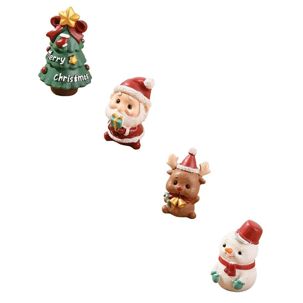 CTRLZS Christmas Desktop Decoration Mini Christmas Tree Figurine Gift Desktop Decoration Tray Shelf Decoration