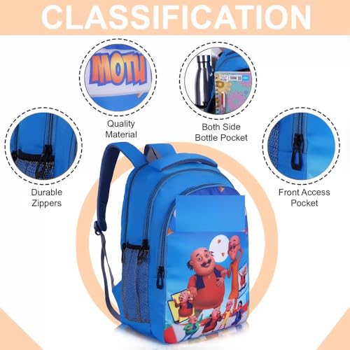 Image of GOOD STAR Polyester kids Primary School Backpack, 30 Litres, Cartoon Print, for Nursery to 5th Standard Boys and Girls Tuition Lightweight cartoon Bag