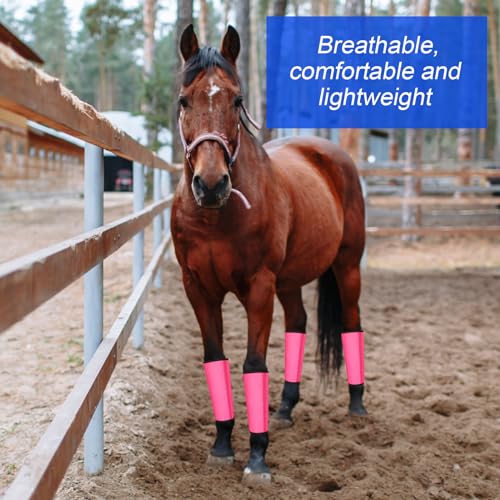 Image of Set of 12 Mesh Fly Boots for Horse Breathable Mesh Horse Boots Protective Horse Leg Loose Wraps Horse Leggings for Preventing Flies and Mosquitoes Bites