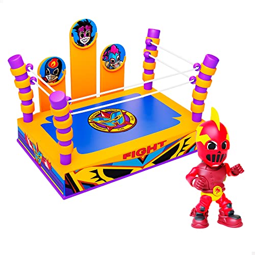 Supermasked ColorBaby Ring de Entrenamiento para los superhéroes, Juguetes de superhéroes, Juguetes elásticos/Juguete Que se estira, Figuras de acción, muñeco elástico (48082)