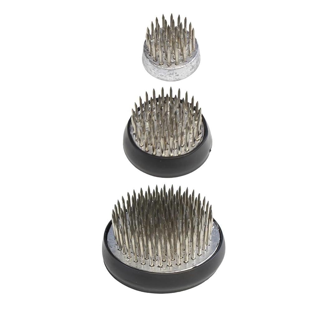 CTRLZS Stainless Floral Frogs Kenzan, Metal Round Flower Frog Vase Arranger Pin Holder, DIY Flower Craft Arrangements