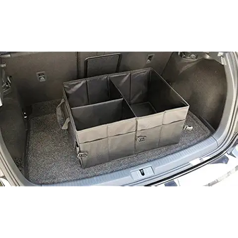 2 Pack Water Resistant Nylon Foldable Trunk Organizer Universal for Cars Trucks SUVs Cover