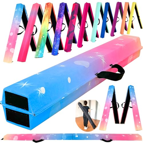 Image of Marfula 6 FT / 8 FT / 9 FT Folding Gymnastics Beam Foam Balance Floor Beam