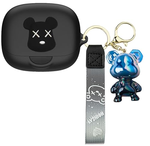 KOMININA Anker Soundcore AeroFit Pro ワイヤレス イヤホンケース Soundcore AeroFit Pro 用 カバー 装着充電可能 イヤホンカバー 落下防止 キズ防止 耐衝撃 防水 防塵 軽量 シリコン 保護ケース