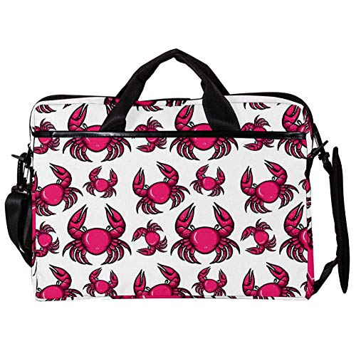 Sacoche à bandoulière pour ordinateur portable 14-15.4" motif crabes