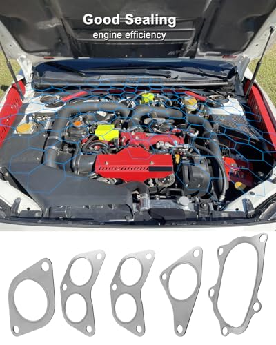Image of Exhaust Manifold Gasket Kit Up Down Pipe Fit for Subaru WRX Xt Sti Gt Replace 14038AA000 44022AA180
