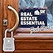 Lion Locks 1500 Key Lock Box with Code, Lockbox for Keys Outdoor, Realtor Lock Box for Short-Term Rentals, Holds 5 Keys (12 Pack, White)