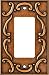 BRAINERD 64277 French Lace Single Decorator Wall Plate / Switch Plate / Cover, Sponged Copper