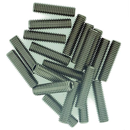 Image of M8 (8mm x 20mm) Hex Socket Grub Screw (Flat Point) - Stainless Steel (A2) (Pack of 20)