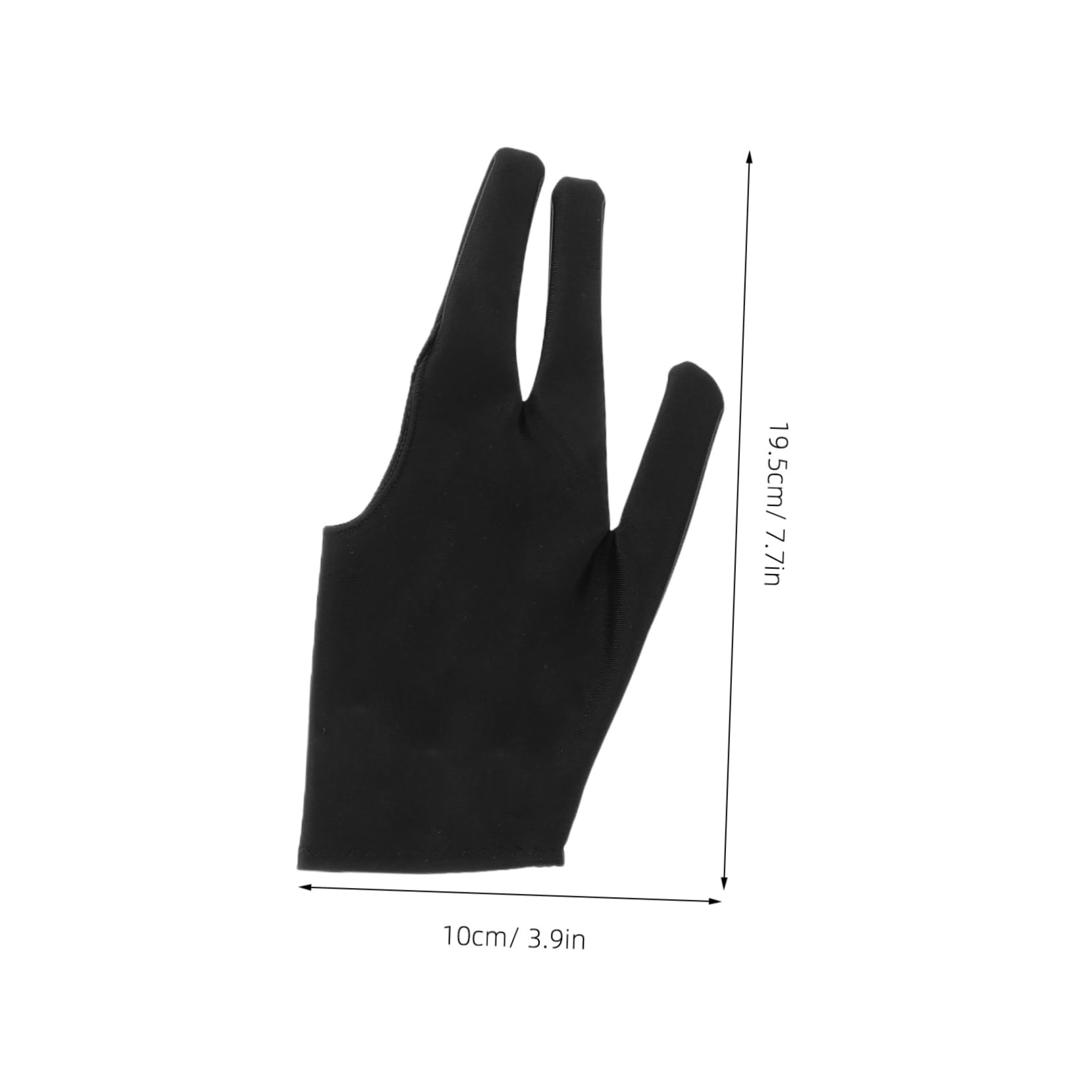 Totority Snooker Sports Glove Yoyo Ball Gloves Set 3-Finger Billiard Gloves Comfort Elasticity Left Hand Cue Sports Glove