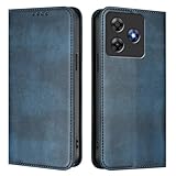 GOGME Hülle für Blackview Wave 8/Blackview Wave 8C, Premium Leder Handyhülle mit RFID-Schutz, Brieftasche Schutzhülle mit Kartenfächern & Ständer - Blau