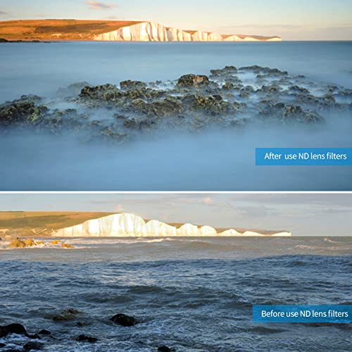 Image of TELESIN ND Filter Set 5-Pack CPL ND8 ND16 ND32 ND64 Compatible for GoPro Hero 13 Black, Neutral Density Polarizing Lens Filter Kit Lens Protector Multi-Coated HD Glass for GoPro 13 Accessories