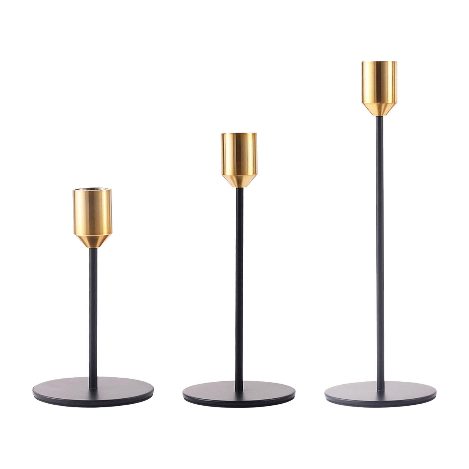 ATORSE 3X Metal Candlestick Candelabras Table Centerpiece Home Taper Candle Holders-image-22